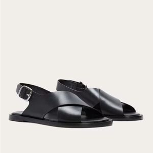 NEW Everlane The City Crossover Sandal in black